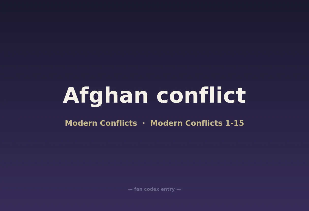 Afghan conflict