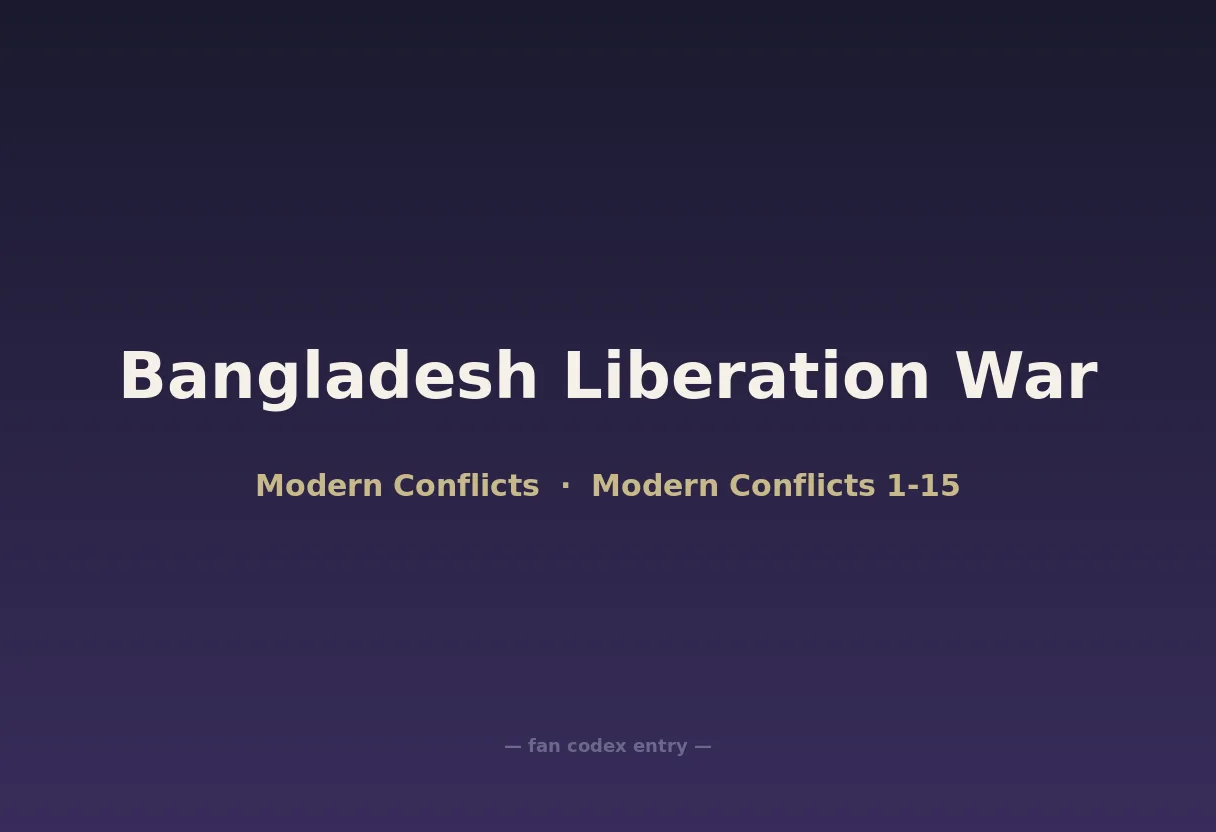 Bangladesh Liberation War