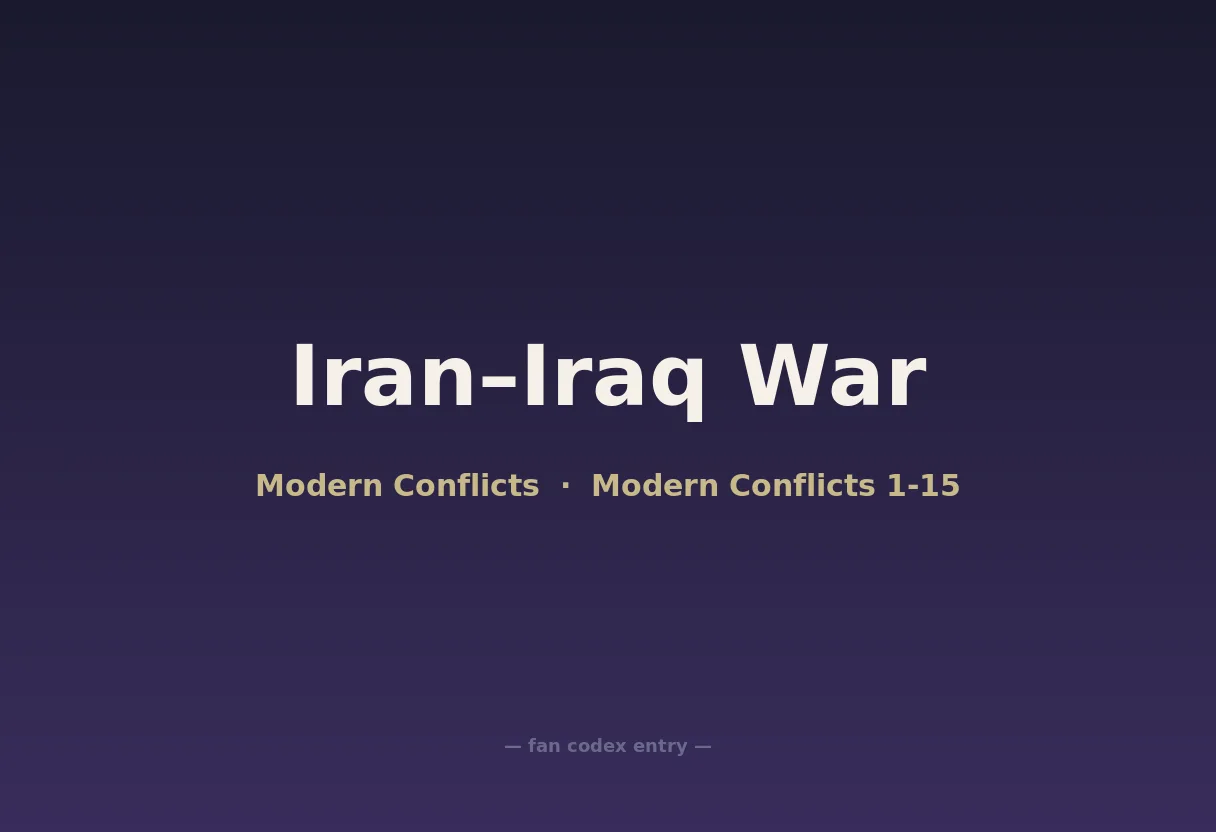 Iran–Iraq War
