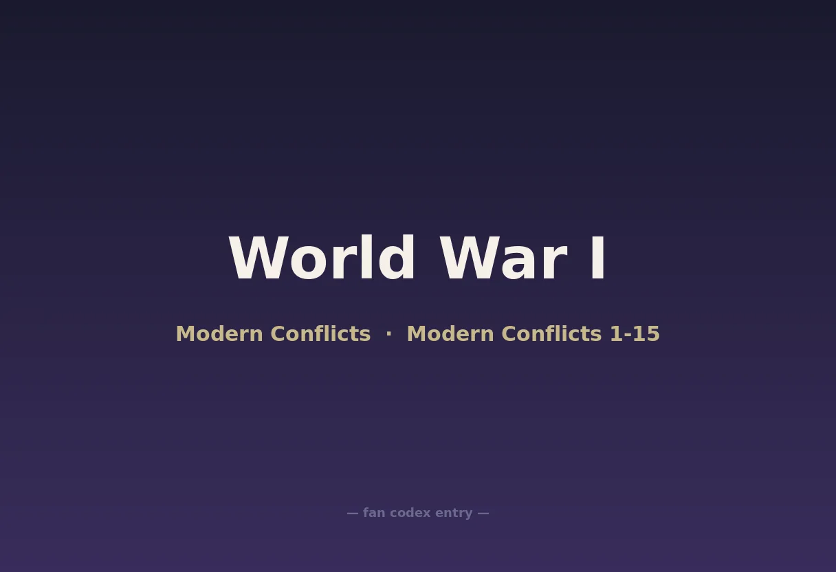 World War I